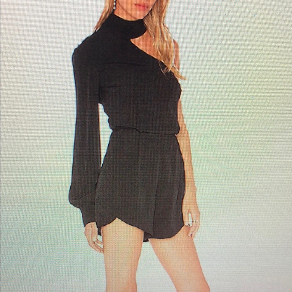 Elliatt one shoulder cubism playsuit - Picture 6 of 6